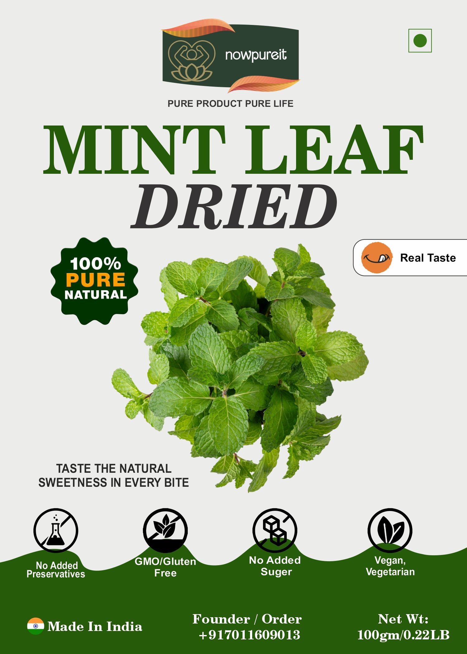 Mint Leaf  (Dried Pudina)
